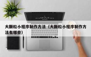 汶上大颗粒小程序制作方法（大颗粒小程序制作方法有哪些）